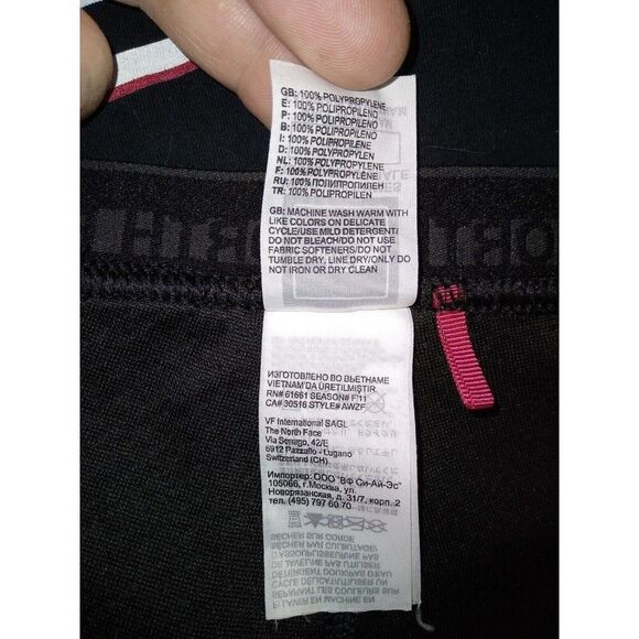 The North Face Pants Womens XL Black Thin Base Layer - Picture 7 of 8